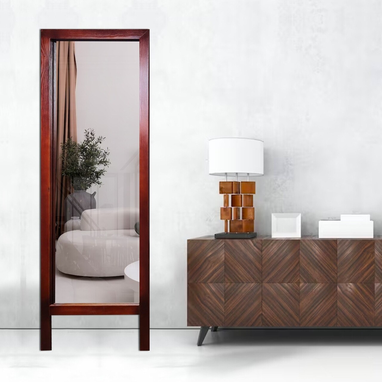 Oglinda Cheval, Hanah Home, Cheval Cinnamon, 45x145 cm, Scortisoara - imagine 5